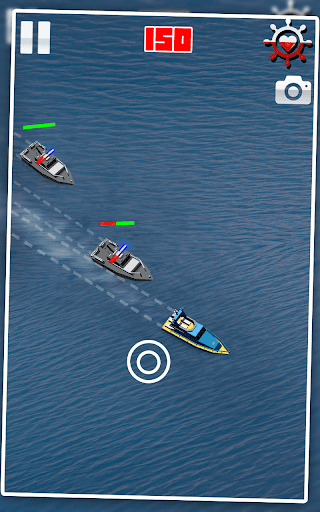 Police Chase - Speed Boat Esca - Gameplay image of android game