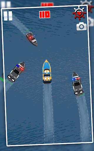 Police Chase Speed Boat Escape - Gameplay image of android game