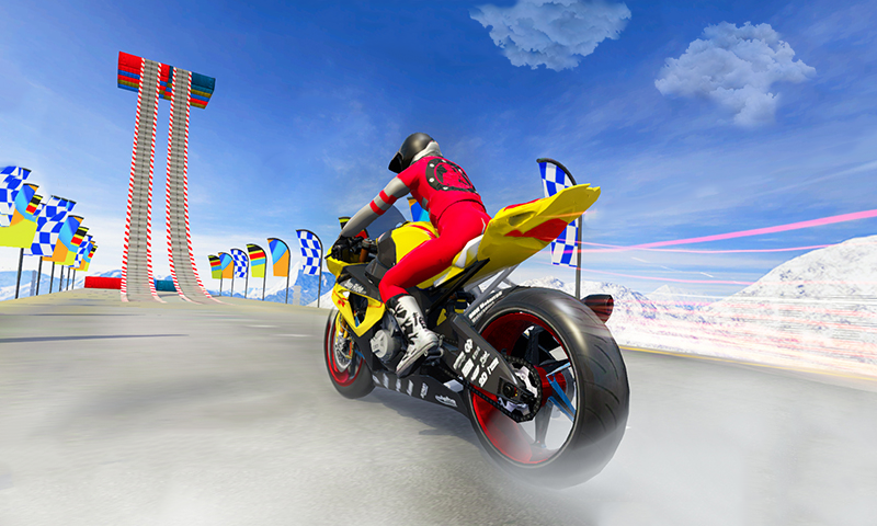 Bike Stunt Trail Simulator - M - Gameplay image of android game