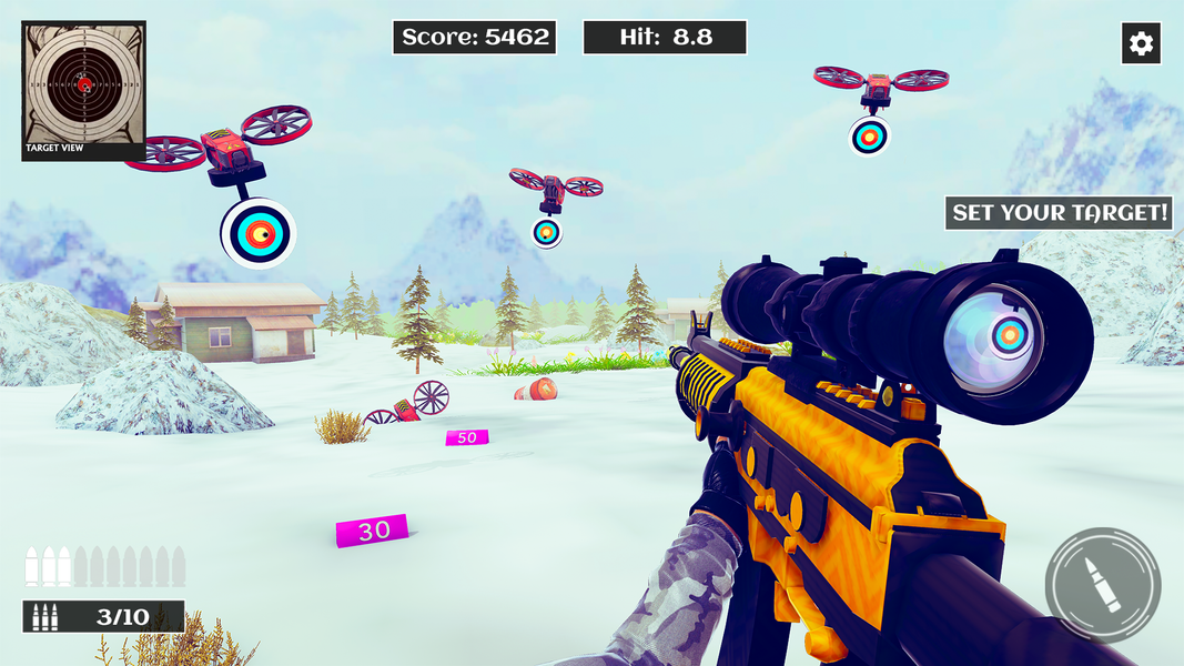 Gunfire Range: Target Shooting - عکس بازی موبایلی اندروید