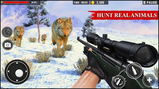 Wolf Hunter 2020: Offline Hunter Action Games 2020 - Gameplay image of android game