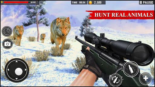 Wolf Hunter: Wild Hunting Game - Gameplay image of android game