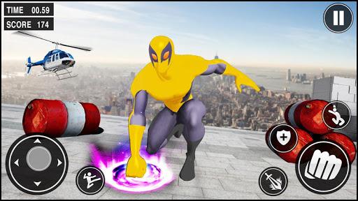 Strange City Spider Frog Rope Hero: Grand Vice Ops - Gameplay image of android game