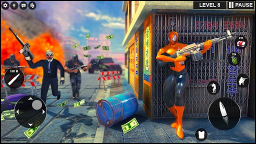 Strange Superhero Ninja Shooter: Gangster Vegas - عکس بازی موبایلی اندروید