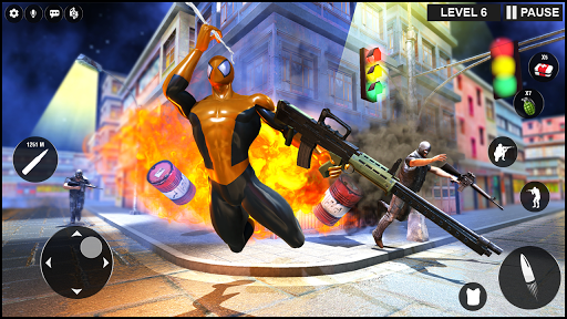 Strange Superhero Ninja Shooter: Gangster Vegas - عکس بازی موبایلی اندروید
