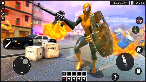 Strange Superhero Ninja Shooter: Gangster Vegas - عکس بازی موبایلی اندروید