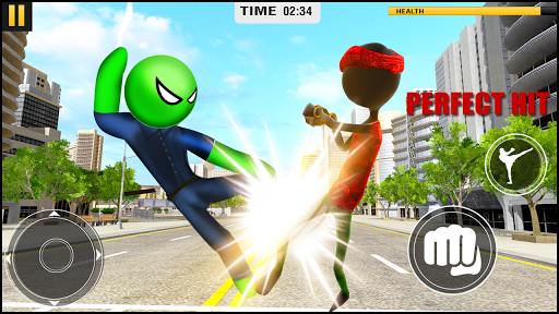 Police Spider Stickman Rope Hero Crime Gangster - Gameplay image of android game