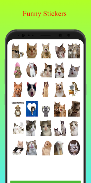 Funny Cat Stickers - WASticker - Image screenshot of android app