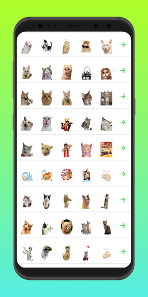 Funny Cat Stickers - WASticker - Image screenshot of android app