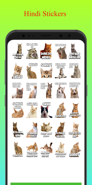 Funny Cat Stickers - WASticker - Image screenshot of android app