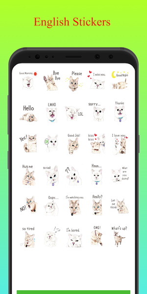 Funny Cat Stickers - WASticker - Image screenshot of android app
