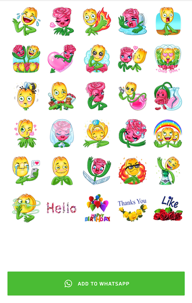 Flowers Stickers - WASticker - Image screenshot of android app
