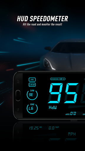 HUD Speedometer Speed Monitor - Image screenshot of android app