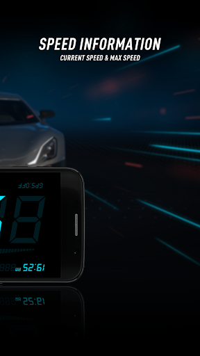 HUD Speedometer Speed Monitor - Image screenshot of android app