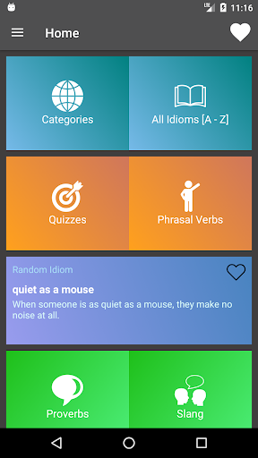 English Idioms and Phrases - Image screenshot of android app