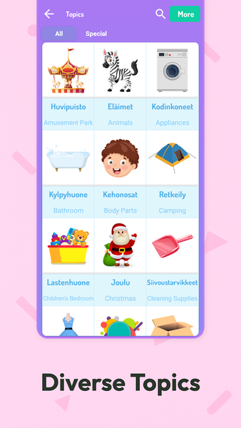 Learn Finnish For Beginners - عکس برنامه موبایلی اندروید