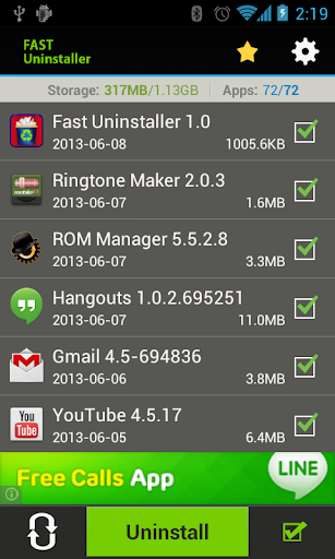 Fast Uninstaller - Image screenshot of android app