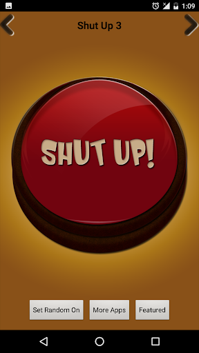 Shut Up Button - Image screenshot of android app