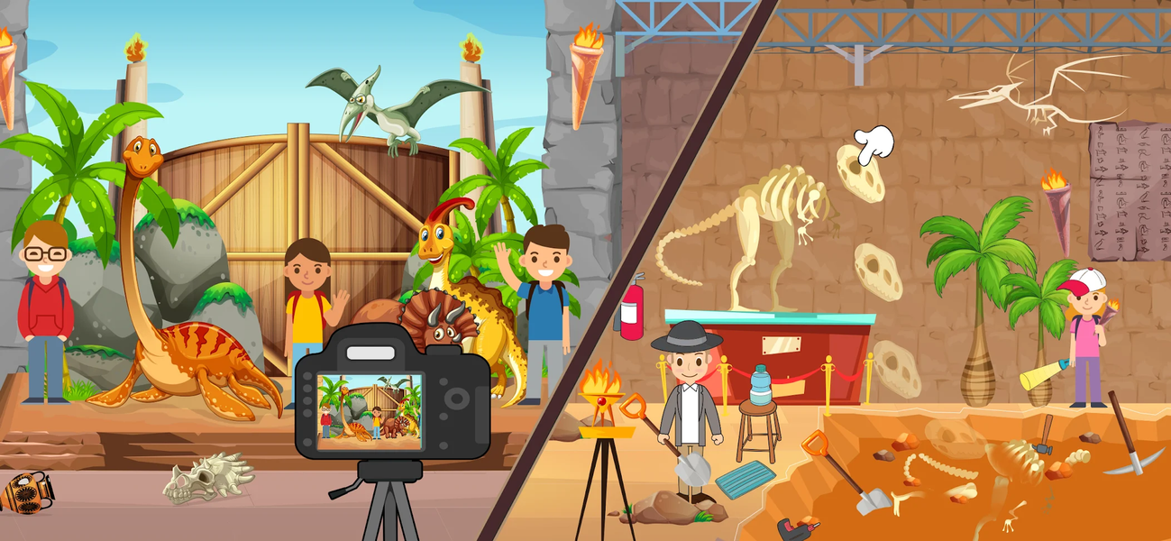 Pretend Home Town Museum Life - Gameplay image of android game