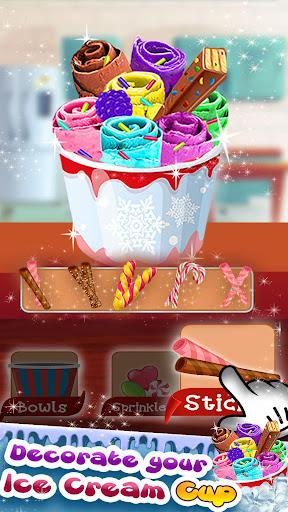Ice Cream Roll Maker Games - عکس برنامه موبایلی اندروید