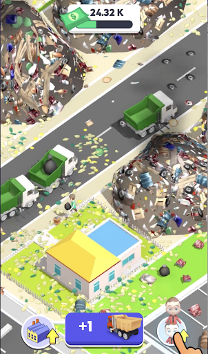 Trash Tycoon Idle business - Image screenshot of android app