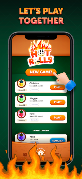 Hot Rolls Dice Strategy Game - عکس بازی موبایلی اندروید