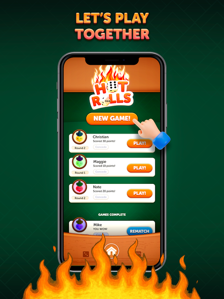 Hot Rolls Dice Strategy Game - عکس بازی موبایلی اندروید
