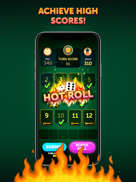 Hot Rolls Dice Strategy Game - عکس بازی موبایلی اندروید