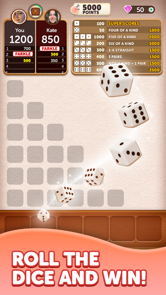 Farkle Dice Roll - عکس بازی موبایلی اندروید