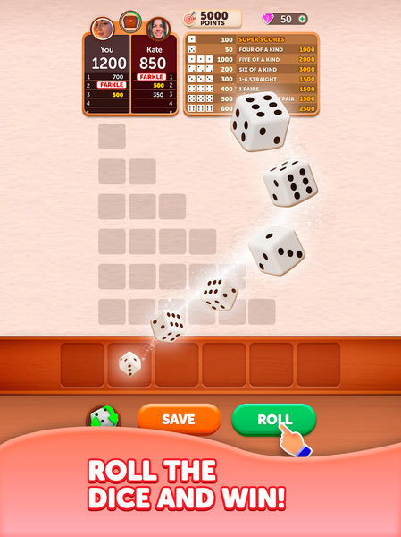Farkle Dice Roll - عکس بازی موبایلی اندروید