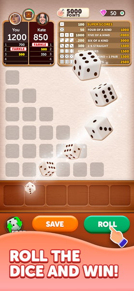 Farkle Dice Roll - عکس بازی موبایلی اندروید