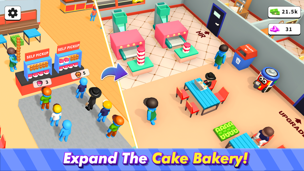 Cake Ready: Idle Bakery Tycoon - Gameplay image of android game