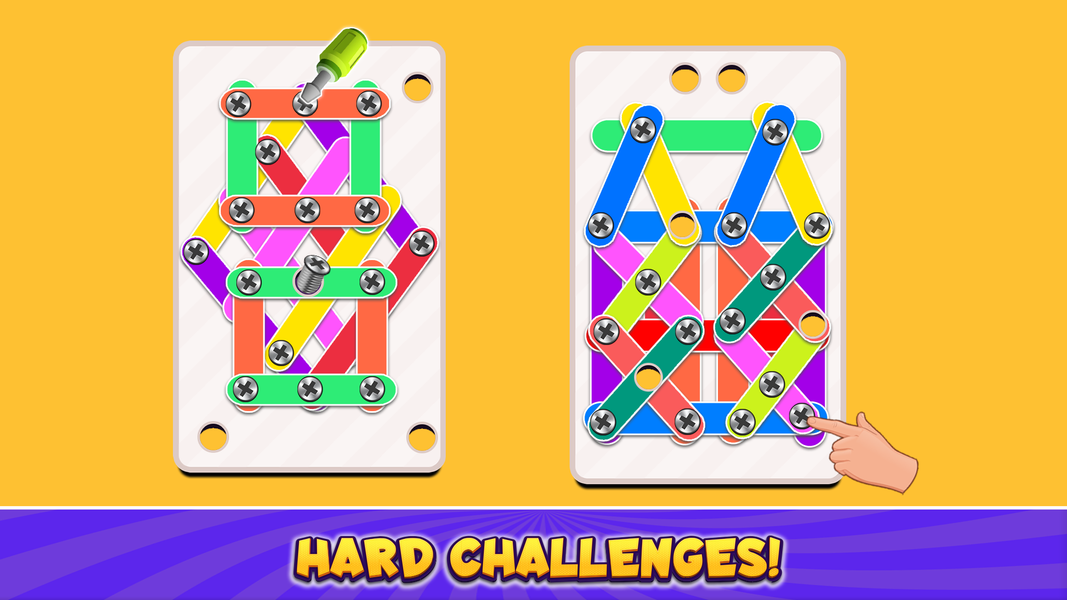 Screw Jam: Nuts & Bolts Puzzle - Gameplay image of android game