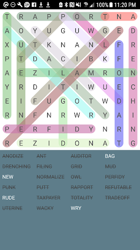 Word Search Lite - Gameplay image of android game