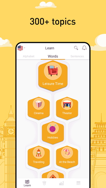 Learn Languages - FunEasyLearn - عکس برنامه موبایلی اندروید