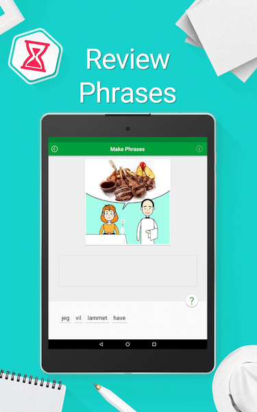 Learn Danish - ۵,۰۰۰ Phrases - عکس برنامه موبایلی اندروید