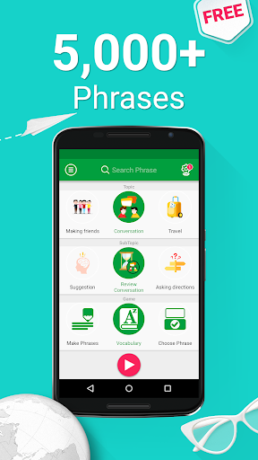 Learn Hindi - 5,000 Phrases - Image screenshot of android app