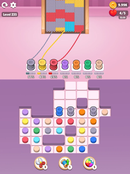 Color Knitzy - Gameplay image of android game