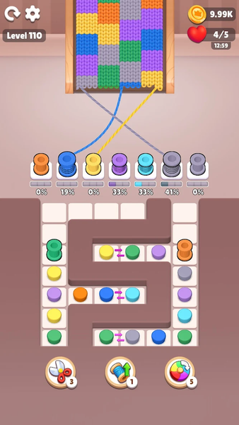 Color Knitzy - Gameplay image of android game