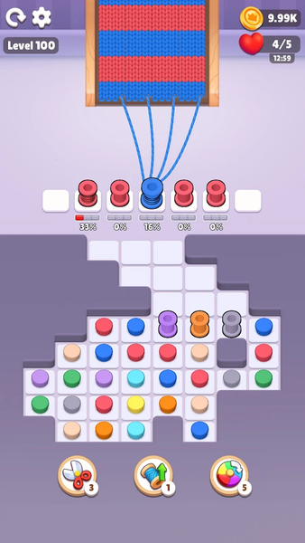 Color Knitzy - Gameplay image of android game