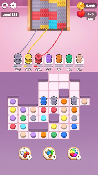 Color Knitzy - Gameplay image of android game