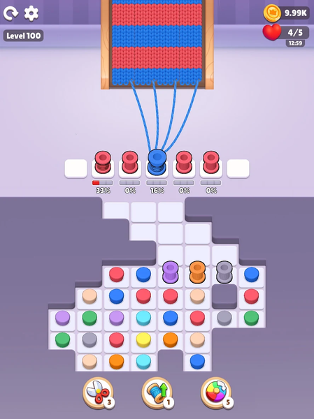 Color Knitzy - Gameplay image of android game