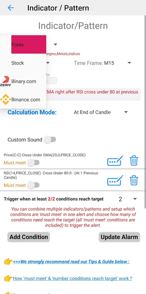 Forex Alerts & Crypto Alerts - Image screenshot of android app