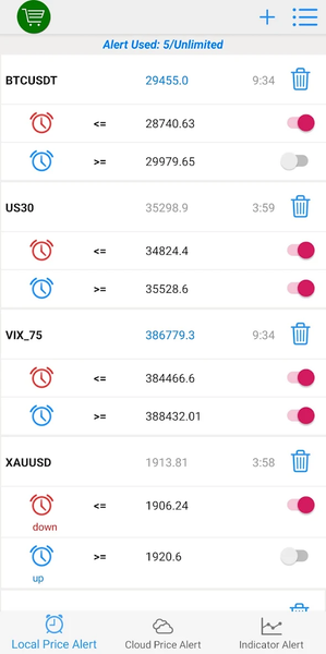 Forex Alerts & Crypto Alerts - Image screenshot of android app