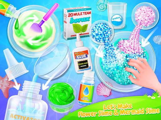 Fluffy Trendy Slime - Mermaid & Flower Slime Fun - عکس بازی موبایلی اندروید