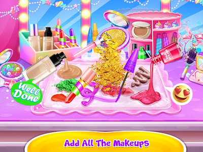 Make-up Slime - Glitter Slime - Gameplay image of android game