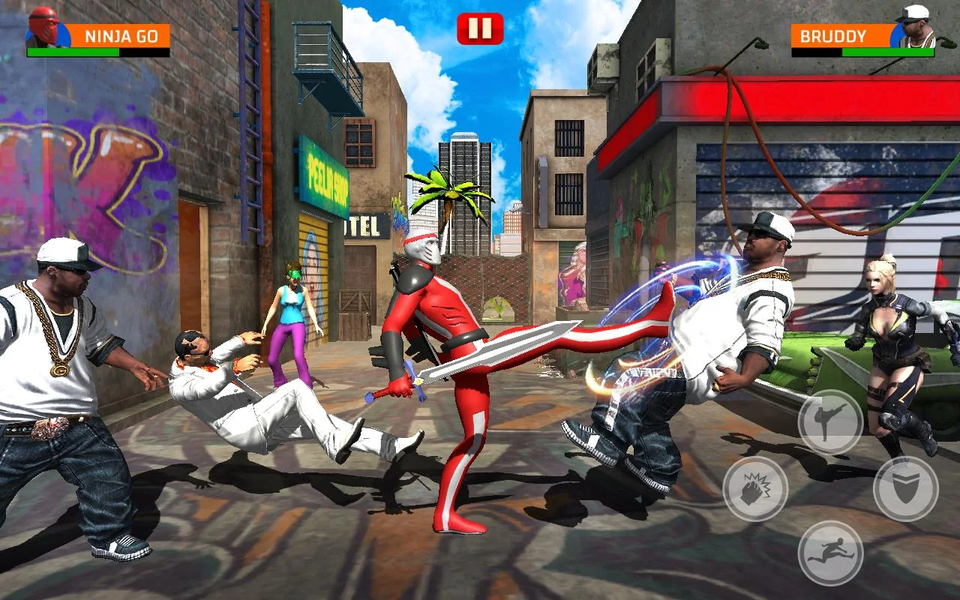 Super Ninja Hero Fighting Game - عکس بازی موبایلی اندروید