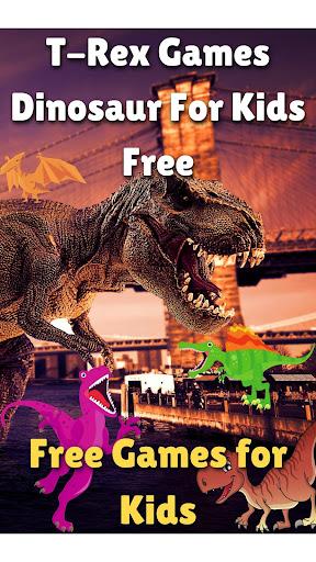 T-Rex Games Dinosaur For Kids - Gameplay image of android game