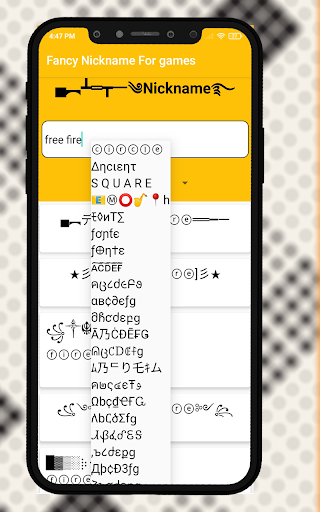 Fancy Nickname for games - عکس برنامه موبایلی اندروید
