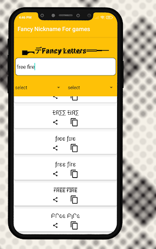 Fancy Nickname for games - عکس برنامه موبایلی اندروید
